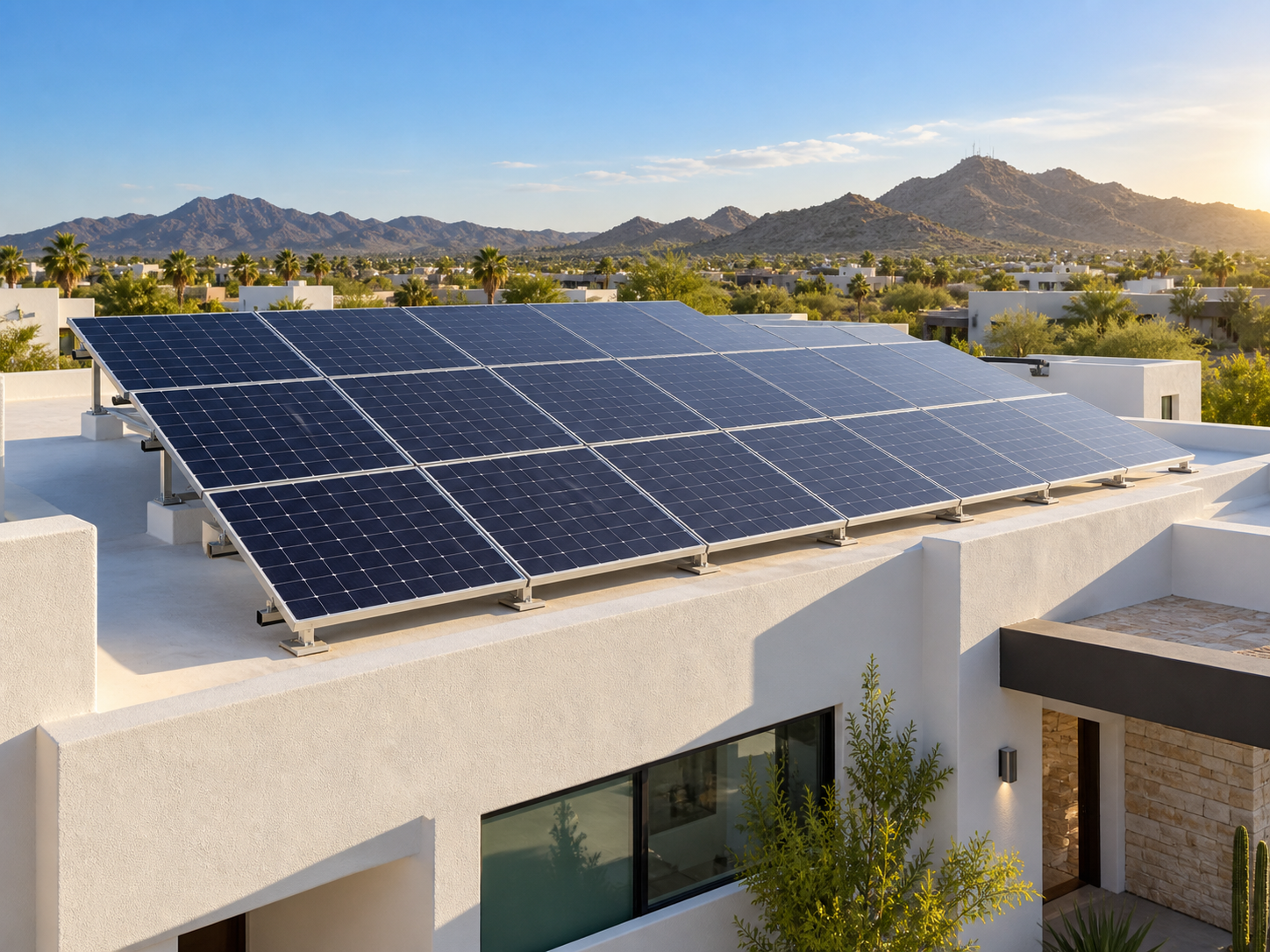 Paneles solares en una vivienda sonorense. Imagen ilustrativa.